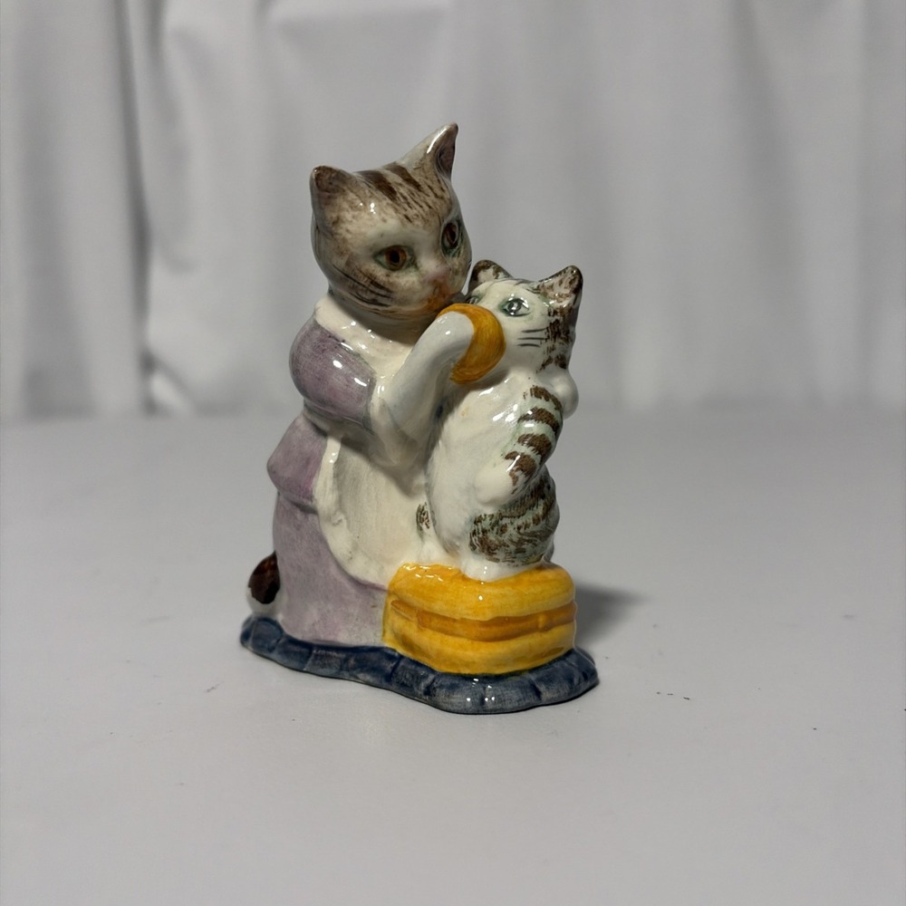 Beatrix Potter Tabitha Twitchit Miss Moppet Beswick England 1976 Figurine